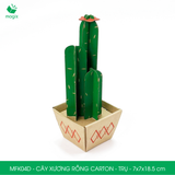  MFK04D - Cây xương rồng carton - Trụ - 7x7x18.5 cm 