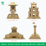  MFK09x - Mô hình lắp ráp bằng carton - Địa danh Việt Nam - Nhiều mẫu 