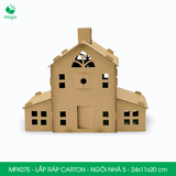  MFK07x - Nhà giấy lắp ráp bằng carton - Nhiều kiểu dáng 