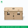  MFK07A - Nhà giấy lắp ráp bằng carton - Ngôi nhà 1 - 19x10x13 cm 