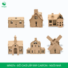  MFK07x - Nhà giấy lắp ráp bằng carton - Nhiều kiểu dáng 