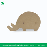  MFK08A - Đựng bút & kệ điện thoại lắp ráp carton - Con voi - 17x6x10 cm 