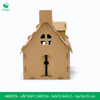  MFK07B - Nhà giấy lắp ráp bằng carton - Ngôi nhà 2 - 16x15x19 cm 
