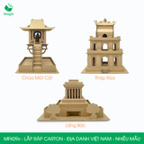  MFK09x - Mô hình lắp ráp bằng carton - Địa danh Việt Nam - Nhiều mẫu 