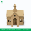  MFK07D - Nhà giấy lắp ráp bằng carton - Ngôi nhà 4 - 19x14x25 cm 