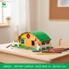  MFK07L - Nhà giấy lắp ráp bằng carton - Ngôi nhà 12 - 22x15x7 cm 