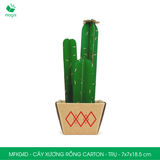 MFK04D - Cây xương rồng carton - Trụ - 7x7x18.5 cm 