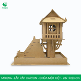  MFK09A - Mô hình lắp ráp bằng carton - Chùa Một Cột - 23x17x23 cm 