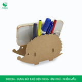  MFK08x - Đựng bút & kệ điện thoại lắp ráp carton hình thú - Nhiều mẫu 