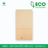  MBM1 - 22x16x5 cm - Hộp carton tăng giảm chiều cao 