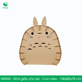  MFK02 - 101x84x78 cm - Nhà giấy carton lớn lắp ghép cho bé - Con mèo 