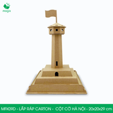 MFK09D - Mô hình lắp ráp bằng carton - Cột Cờ Hà Nội - 20x20x29 cm 