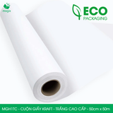  MGH1TC - 50cm x 50m - Cuộn giấy Kraft trắng cao cấp 