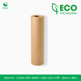  MGH1N - 50cm x 50m - Cuộn giấy Kraft nâu cao cấp 