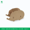  MFK08C - Đựng bút & kệ điện thoại lắp ráp carton - Con nhím - 15x6x9 cm 