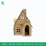  MFK07x - Nhà giấy lắp ráp bằng carton - Nhiều kiểu dáng 