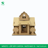  MFK07x - Nhà giấy lắp ráp bằng carton - Nhiều kiểu dáng 