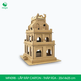  MFK09B - Mô hình lắp ráp bằng carton - Tháp Rùa - 20x14x25 cm 