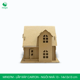  MFK07M - Nhà giấy lắp ráp bằng carton - Ngôi nhà 13 - 14x12x13 cm 