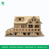  MFK07x - Nhà giấy lắp ráp bằng carton - Nhiều kiểu dáng 