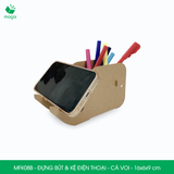  MFK08B - Đựng bút & kệ điện thoại lắp ráp carton - Cá voi - 16x6x9 cm 