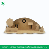  MFK07x - Nhà giấy lắp ráp bằng carton - Nhiều kiểu dáng 