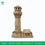  MFK07x - Nhà giấy lắp ráp bằng carton - Nhiều kiểu dáng 