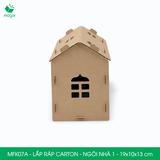  MFK07A - Nhà giấy lắp ráp bằng carton - Ngôi nhà 1 - 19x10x13 cm 