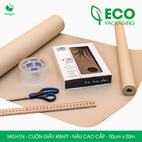  MGH1N - 50cm x 50m - Cuộn giấy Kraft nâu cao cấp 