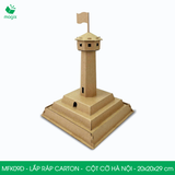  MFK09D - Mô hình lắp ráp bằng carton - Cột Cờ Hà Nội - 20x20x29 cm 
