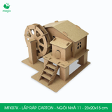  MFK07K - Nhà giấy lắp ráp bằng carton - Ngôi nhà 11 - 23x20x15 cm 