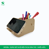 MFK08x - Đựng bút & kệ điện thoại lắp ráp carton hình thú - Nhiều mẫu 
