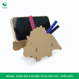  MFK08x - Đựng bút & kệ điện thoại lắp ráp carton hình thú - Nhiều mẫu 