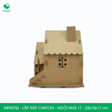  MFK07Q - Nhà giấy lắp ráp bằng carton - Ngôi nhà 17 - 23x15x17 cm 