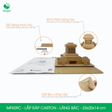  MFK09C - Mô hình lắp ráp bằng carton - Lăng Bác - 23x20x14 cm 