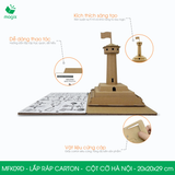  MFK09D - Mô hình lắp ráp bằng carton - Cột Cờ Hà Nội - 20x20x29 cm 