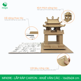  MFK09E - Mô hình lắp ráp bằng carton - Khuê Văn Các - 16x20x24 cm 
