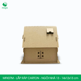  MFK07M - Nhà giấy lắp ráp bằng carton - Ngôi nhà 13 - 14x12x13 cm 