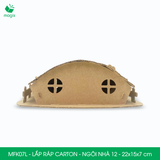  MFK07L - Nhà giấy lắp ráp bằng carton - Ngôi nhà 12 - 22x15x7 cm 