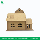  MFK07I - Nhà giấy lắp ráp bằng carton - Ngôi nhà 9 - 23x15x20 cm 