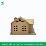 MFK07N - Nhà giấy lắp ráp bằng carton - Ngôi nhà 14 - 16x14x9 cm 