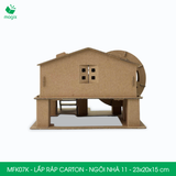  MFK07K - Nhà giấy lắp ráp bằng carton - Ngôi nhà 11 - 23x20x15 cm 