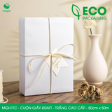  MGH1TC - 50cm x 50m - Cuộn giấy Kraft trắng cao cấp 