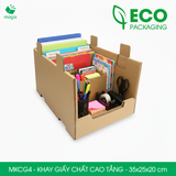  MKCG4 - Khay giấy chất cao tầng - Nâu - 35x25x20 cm 