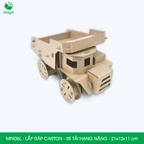  MFK06L - Xe tải hạng nặng lắp ráp bằng carton - 21x12x11 cm 