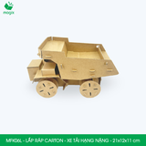  MFK06L - Xe tải hạng nặng lắp ráp bằng carton - 21x12x11 cm 