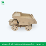  MFK06L - Xe tải hạng nặng lắp ráp bằng carton - 21x12x11 cm 