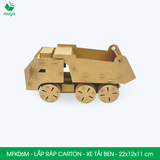  MFK06M - Xe tải tự đổ lắp ráp bằng carton - 22x12x11 cm 