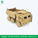  MFK06M - Xe tải tự đổ lắp ráp bằng carton - 22x12x11 cm 