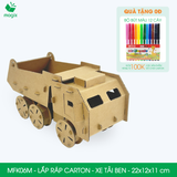 MFK06M - Xe tải tự đổ lắp ráp bằng carton - 22x12x11 cm 